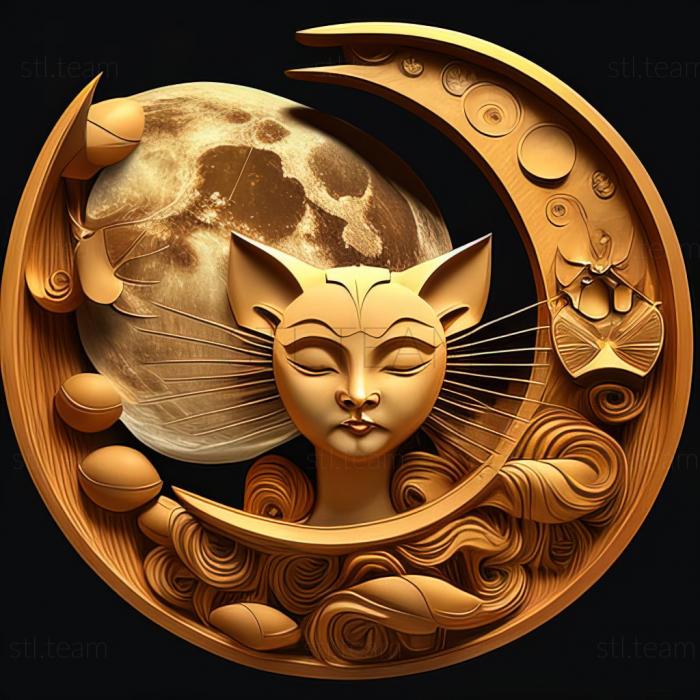 3D model st Cat Moon from Sailor Moon (STL)